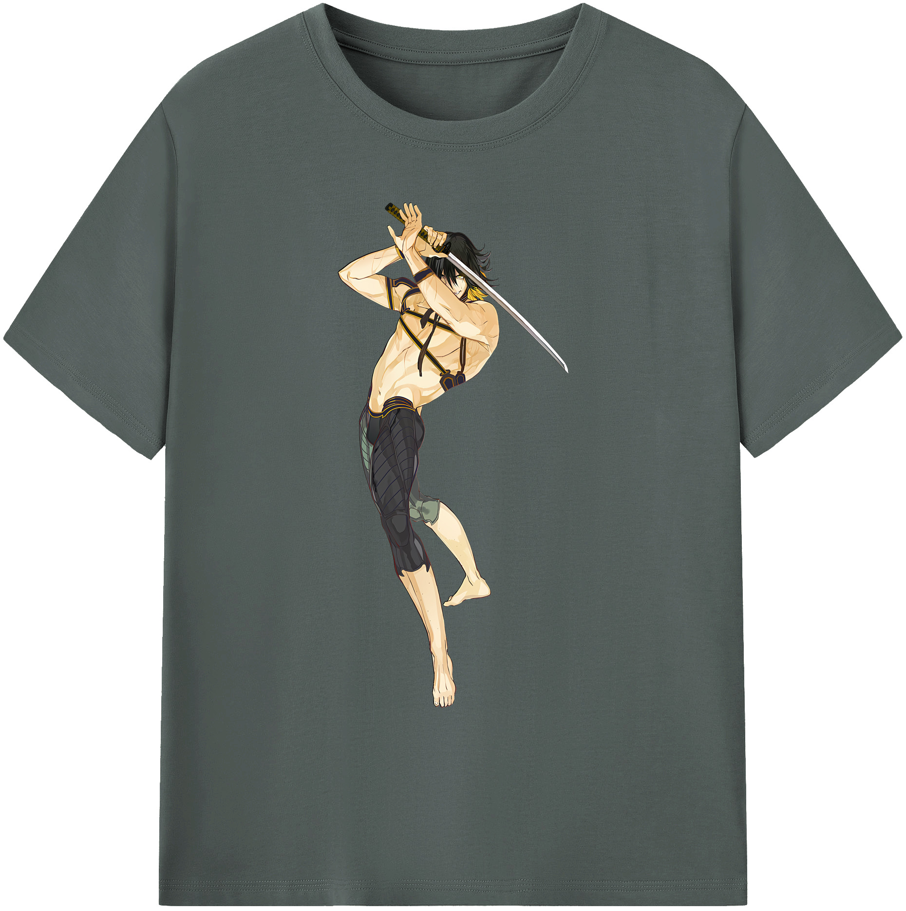 （画像用） 刀剣乱舞 Touken Ranbu 綿100％ メンズ半袖Tシャツ｜肌触りやわらか＆通気性